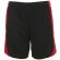 Pantalones cortos de niños Sol's olimpico contraste negro/rojo