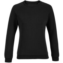 Sudadera Sher cuello redondo mujer trabajo negro