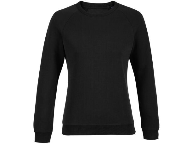 Sudadera de trabajo con logo de poliálgodon 400 g/m2 cuello redondo