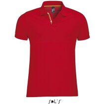 Polo hombre pique contrastado Patriot de Sols 200 gr Sols personalizado rojo Polo hombre pique contrastado Patriot de Sols 200 gr Sols personalizado rojo
