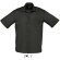 camisa de hombre de trabajo manga corta en colores sols personalizada negra negro