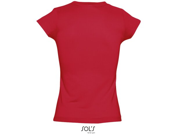 Camiseta de mujer cuello de pico colores sols barata