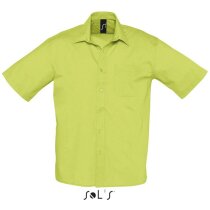 Camisa de hombre de trabajo manga corta en colores Sols verde manzana Camisa de hombre de trabajo manga corta en colores Sols verde manzana