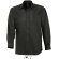 camisa de hombre estilo oxford sols negra negro