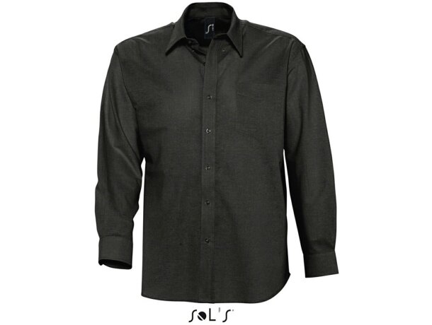 Camisa de hombre estilo Oxford Sols negra Camisa de hombre estilo Oxford Sols negra