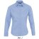 camisa de mujer manga larga tejido popelin sols personalizada azul claro