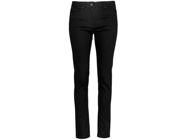 Pantalón de camarera Hinsdale negro de polialgodón con 5 bolsillos
