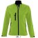 chaqueta de mujer en soft shell sencilla sols personalizada verde