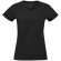 Camiseta mujer cuello pico Sol's imperial v negro profundo