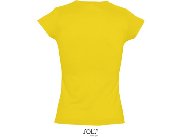 Camiseta de mujer cuello de pico colores sols personalizada