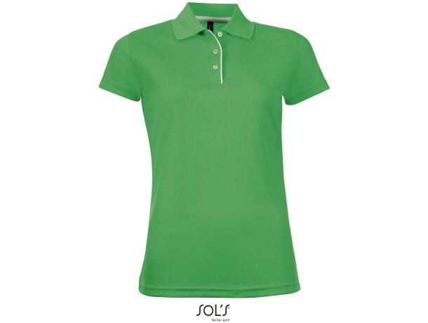 Polo manga corta performer women color sols