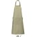delantal largo en colores en tejido mixto sols personalizado beige natural