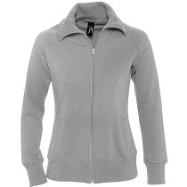 Chaqueta sudadera de mujer con cremallera entera sols Chaqueta sudadera de mujer con cremallera entera sols
