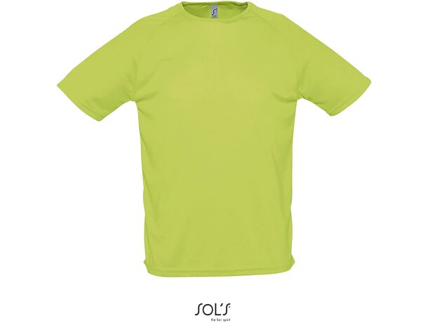 Camiseta técnica Sporty de Sols verde manzana