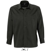 Camisa de hombre tejido popelein Sols negra Camisa de hombre tejido popelein Sols negra