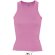 Camiseta de mujer sin mangas ajustada Sols personalizada rosa
