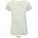 Camiseta mujer ajustada Sol's martin Verde crema detalle 13