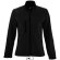 chaqueta de mujer en soft shell sencilla sols personalizada negro