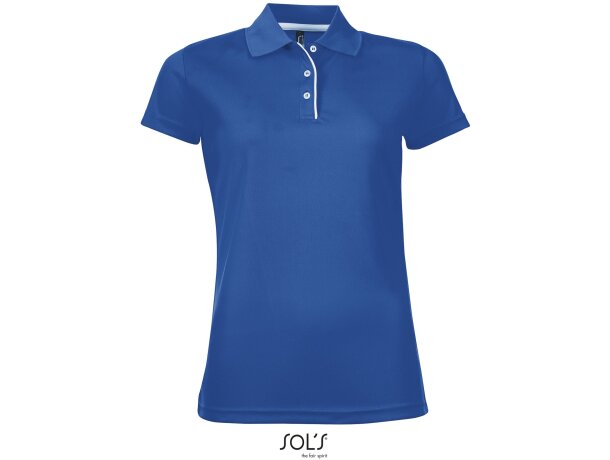 Polo manga corta performer women color sols