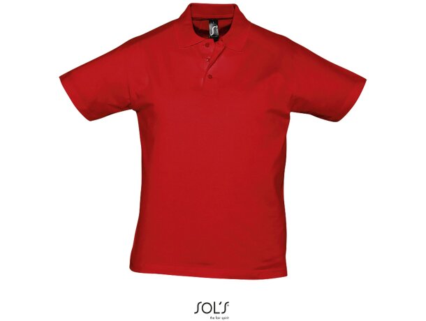 Polo unisex de manga corta prescott de sols 170 gr economico