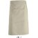 delantal medio de tejido mixto sols personalizado beige