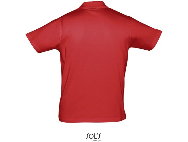 Polo unisex de manga corta prescott de sols 170 gr con logo