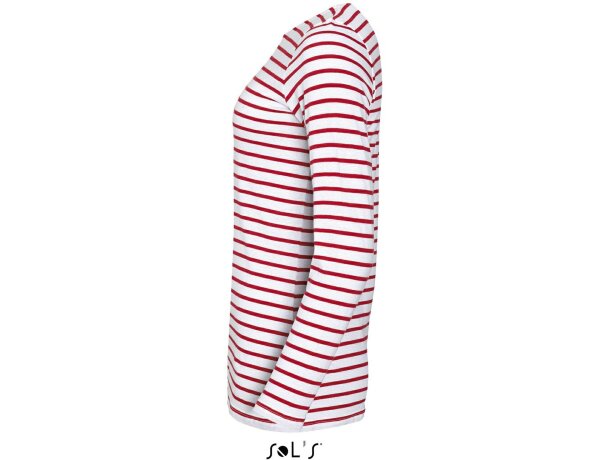 Camiseta de mujer manga larga a rayas Sols