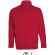 Chaqueta polar con cremallera Sols roja con logo