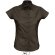camisa de mujer manga corta elastan sols personalizada marron