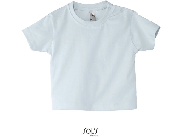 Camiseta de bebe 160 gr en color sols