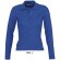polo de mujer entallado con manga larga sols personalizado azul royal