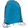 mochila de cordones con angulos reforzados sols personalizada azul