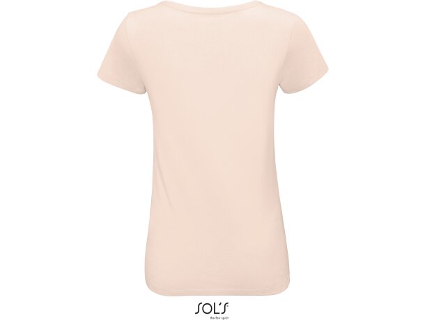 Camiseta mujer ajustada Sol's martin Creamy pink detalle 1