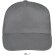 Gorra de 5 paneles cierre ajustable Sols gris