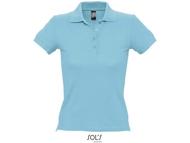 Polo manga corta mujer de colores de sols 205 gr merchandising