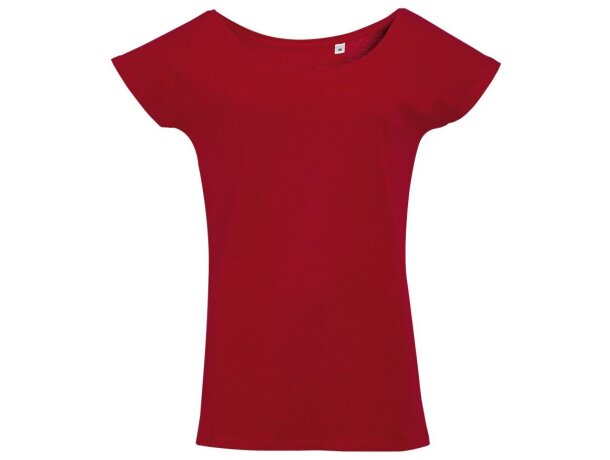 Camiseta diseño largo de mujer en colores sols merchandising