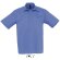 camisa de hombre manga corta sols personalizada azul