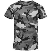 Camiseta Camo Men de algodón peinado con estampado camuflaje militar