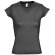 Camiseta de mujer cuello de pico colores Sols gris oscuro