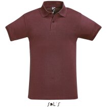 Polo de mujer entallado manga corta 180 gr Sols personalizado burdeos Polo de mujer entallado manga corta 180 gr Sols personalizado burdeos