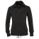 chaqueta sudadera de mujer con cremallera entera sols personalizada negro
