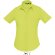 camisa de mujer manga corta tejido popelin sols personalizada verde manzana