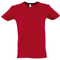 Camiseta de hombre cuello pico Master Sols coral personalizado