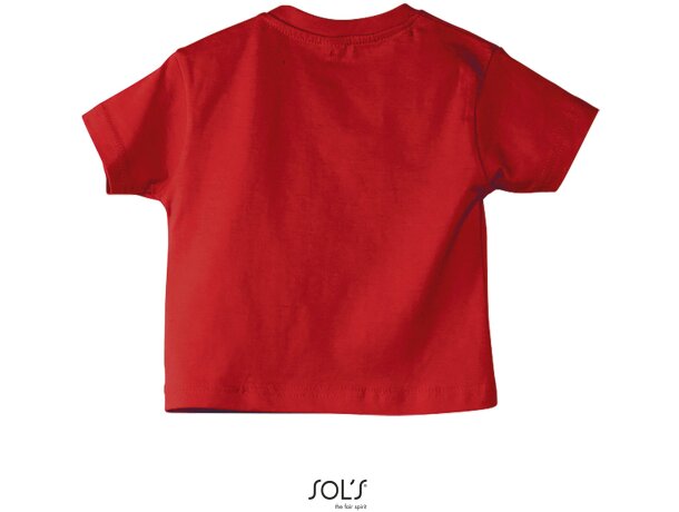 Camiseta de bebe 160 gr en color sols