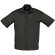 Camisa de hombre de trabajo manga corta en colores Sols negro