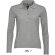 polo de mujer entallado con manga larga sols personalizado gris