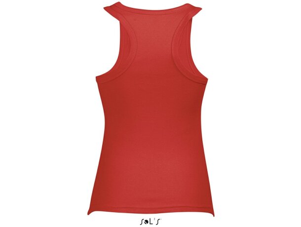 Camiseta de mujer sin mangas ajustada Sols personalizada