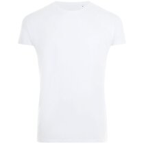 Camiseta serigrafiada poliéster blanca Magma Men