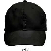 Gorra fabricada en poliester de colores Sols con logo negra Gorra fabricada en poliester de colores Sols con logo negra