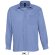 camisa manga larga tejido popelin hombre sols personalizada azul